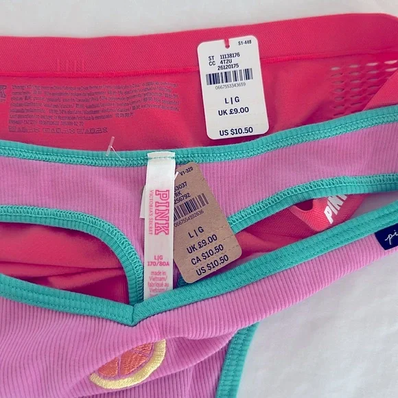 PINK Victoria's Secret Pink and orange thong Set - Picture 2 of 3